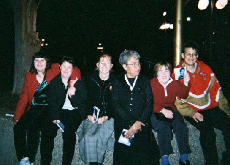 Special Olympics athletes and Staff at Clay's San Jose Joyful Noise Concert