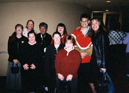 Special Olympics athletes and Staff at Clay's San Jose Joyful Noise Concert